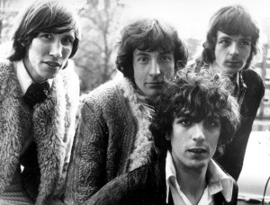 Members of the psychedelic pop group Pink Floyd. From left to right, Roger Waters, Nick Mason, Syd Barrett and Rick Wright. (Photo by Keystone Features/Getty Images)